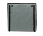 12 shelves shoe rack cover grey color