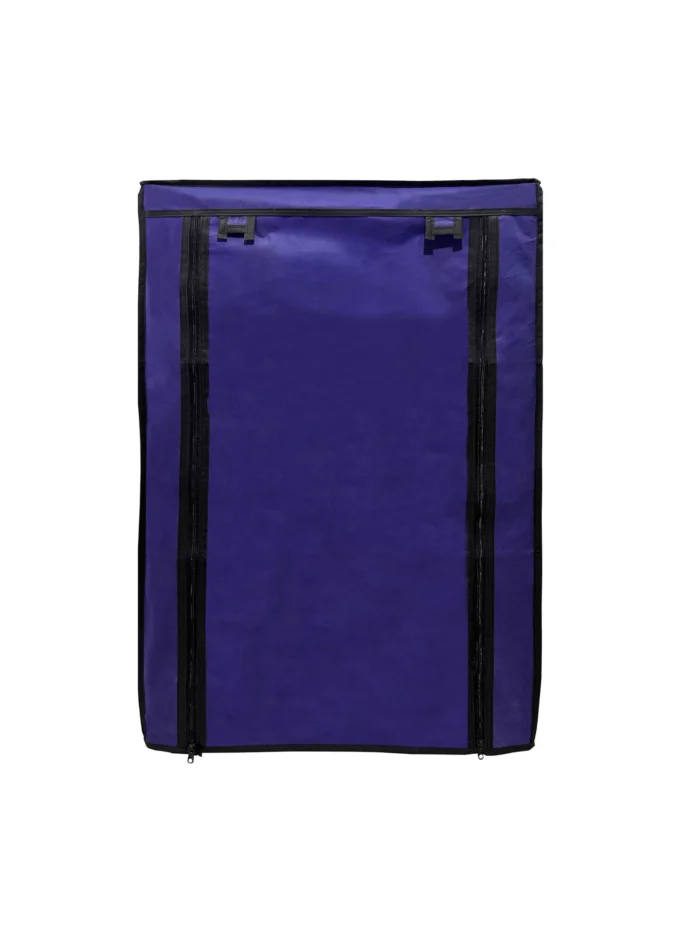 4 shelves shoe rack cover dark blue color