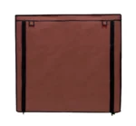 12 shelves shoe rack cover in brown color