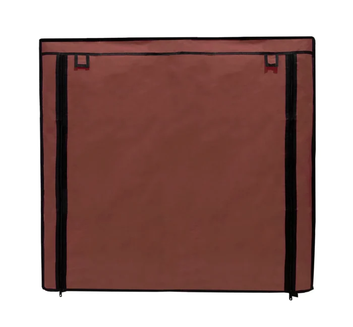 12 shelves shoe rack cover in brown color