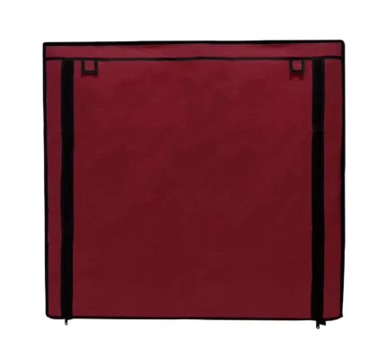 12 shelves shoe rack cover in mahroon color