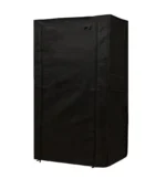 4 shelves shoe rack cover black color