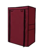 4 shelves shoe rack cover mahroon cover