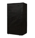 5 shelves shoe rack cover black color
