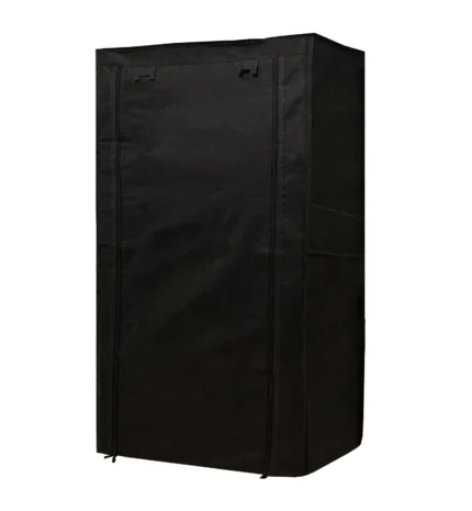 5 shelves shoe rack cover black color