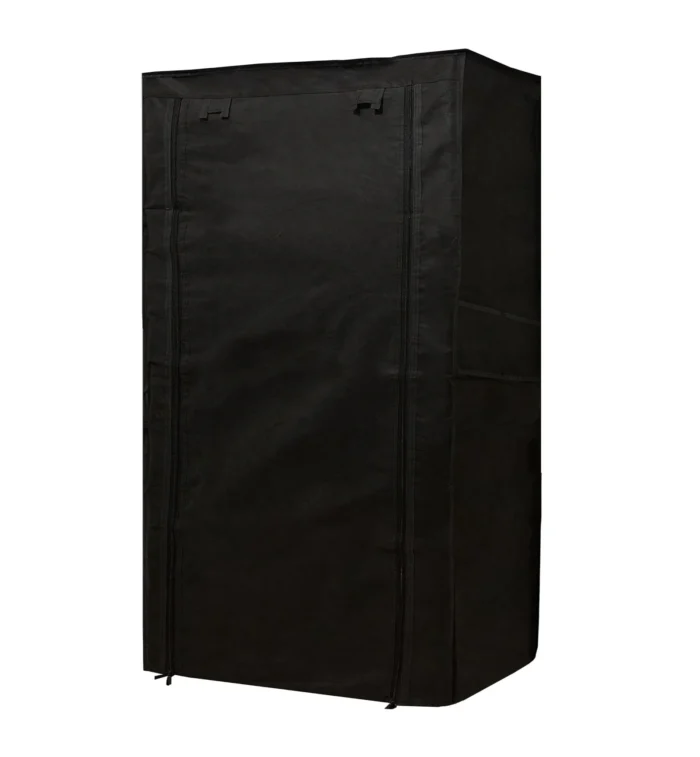 5 shelves shoe rack cover black color