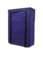 5 shelves shoe rack cover dark blue color