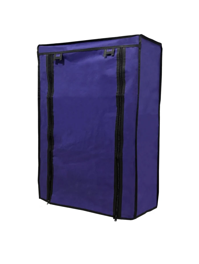 5 shelves shoe rack cover dark blue color