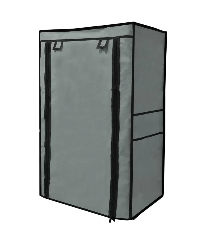 5 shelves shoe rack cover grey color