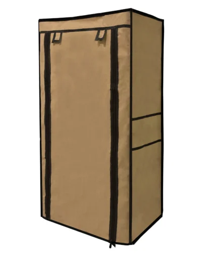 6 shelves shoe rack cover beige color