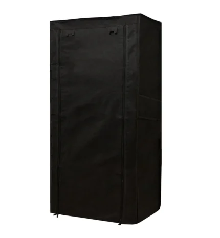 6 shelves shoe rack cover black color