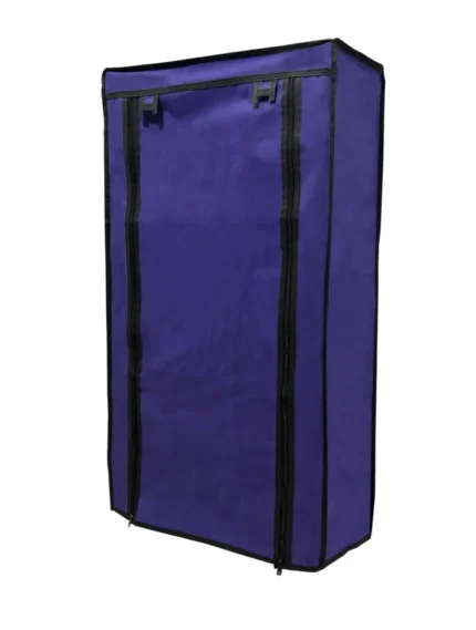 6 shelves shoe rack cover dark blue color