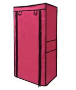 6 Shelves shoe rack cover pink color