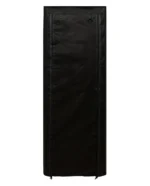 9 shelves shoe rack cover black color