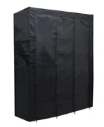 6+2 Almirah Cover Black Color