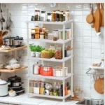5 layer tray shelve used for kitchen storage and organization