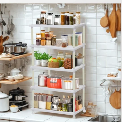 5 layer tray shelve used for kitchen storage and organization