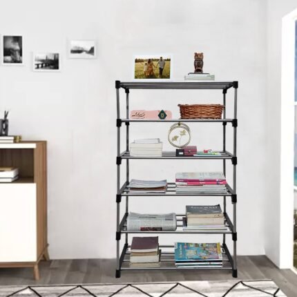 The 6 Metal Rod Layers Book Shelf